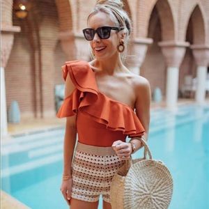 Onia one shoulder swimsuit! NWT!